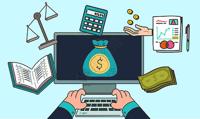 會計結算插畫圖片下載-正版圖片400176397